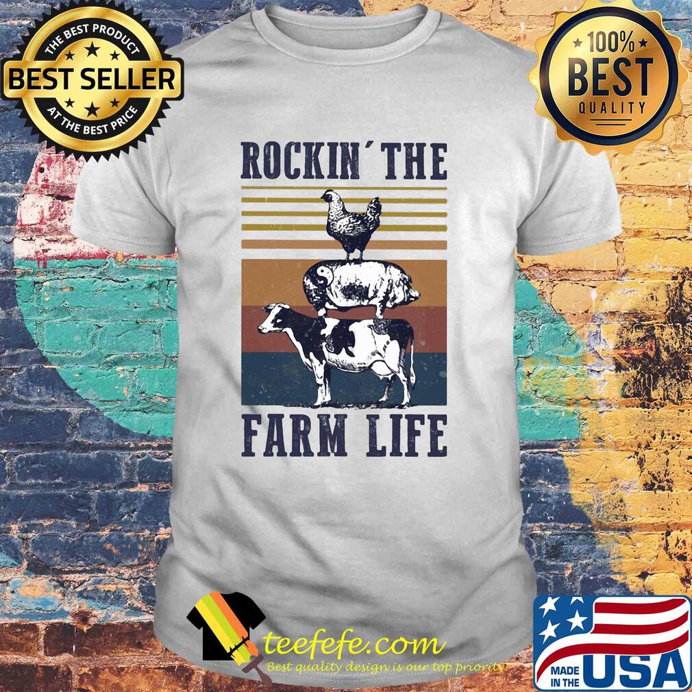 Animal Rockin' the farm life vintage shirt