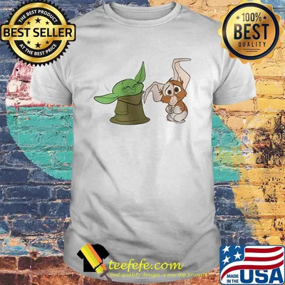 Baby Yoda and gizmo cute shirt