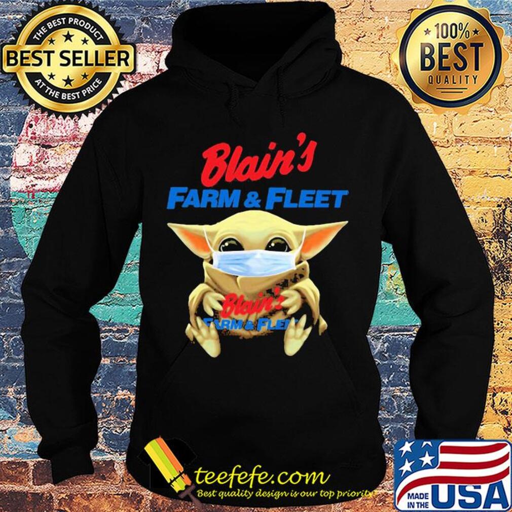 Baby Yoda face mask hug Blain's Farm and fleet s Hoodie Baby Yoda face mask hug Blain's Farm and fleet s Hoodie