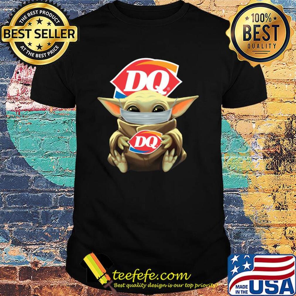 Baby Yoda hug Dairy queen mask shirt Baby Yoda hug Dairy queen mask shirt