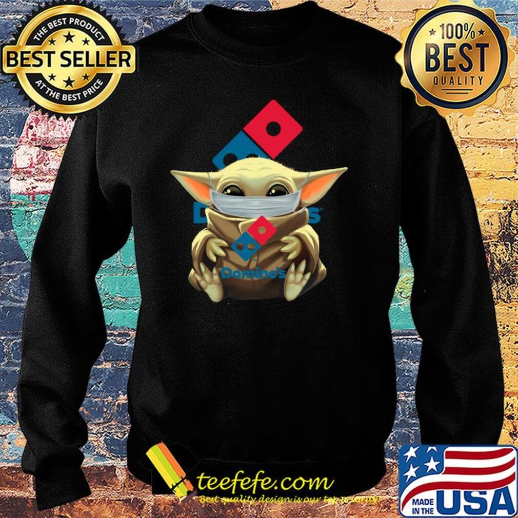 Baby Yoda hug Domino's mask s Sweater Baby Yoda hug Domino's mask s Sweater
