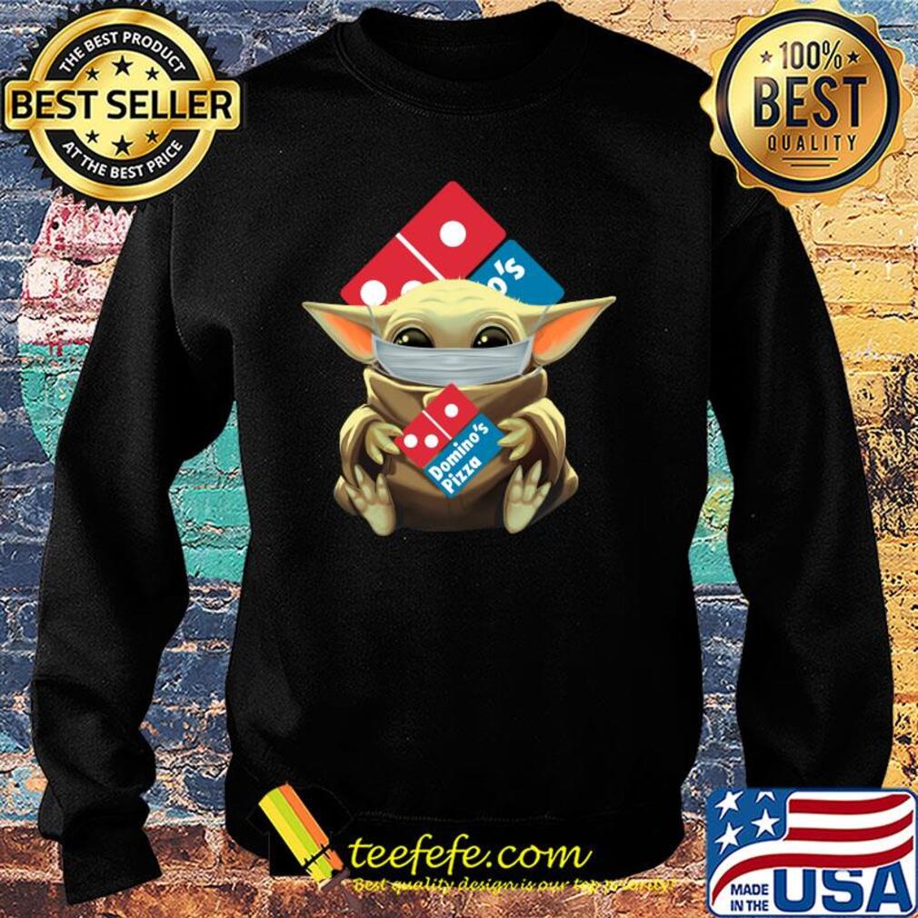 Baby Yoda hug Domino's Pizza mask s Sweater Baby Yoda hug Domino's Pizza mask s Sweater