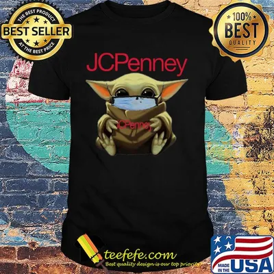 Baby Yoda hug JCPenney Mask shirt