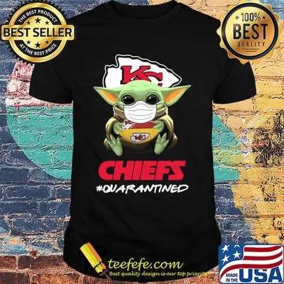 Baby yoda hug Kansas City Chiefs quarantined mask covid-19 shirt