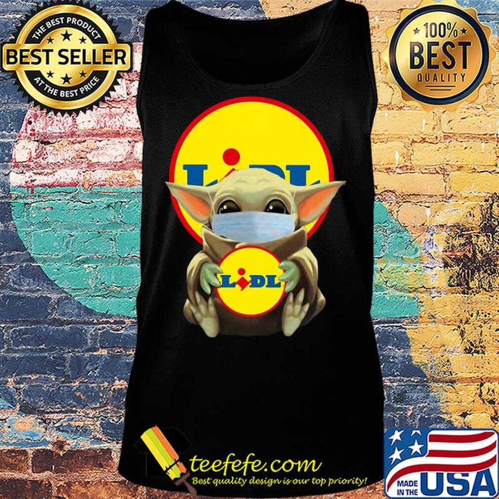 Baby Yoda hug Lidl mask s Tank top Baby Yoda hug Lidl mask s Tank top