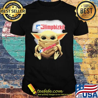 Baby yoda hug limpbizkit shirt