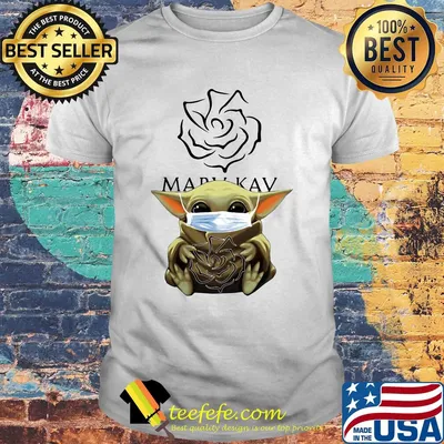 Baby yoda hug mary kay covid-19 shirt