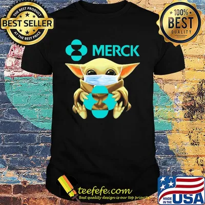 Baby Yoda hug Merck mask shirt