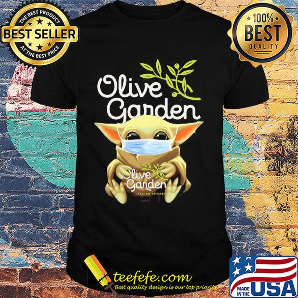 Baby Yoda hug Olive Garden Mask shirt