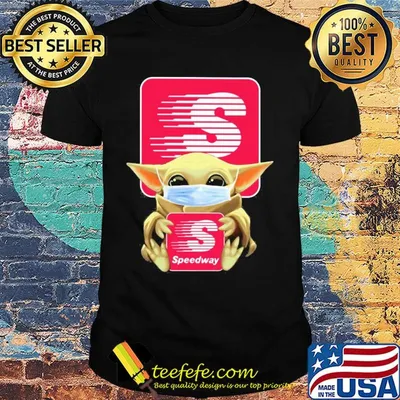 Baby Yoda hug Speedway Mask shirt