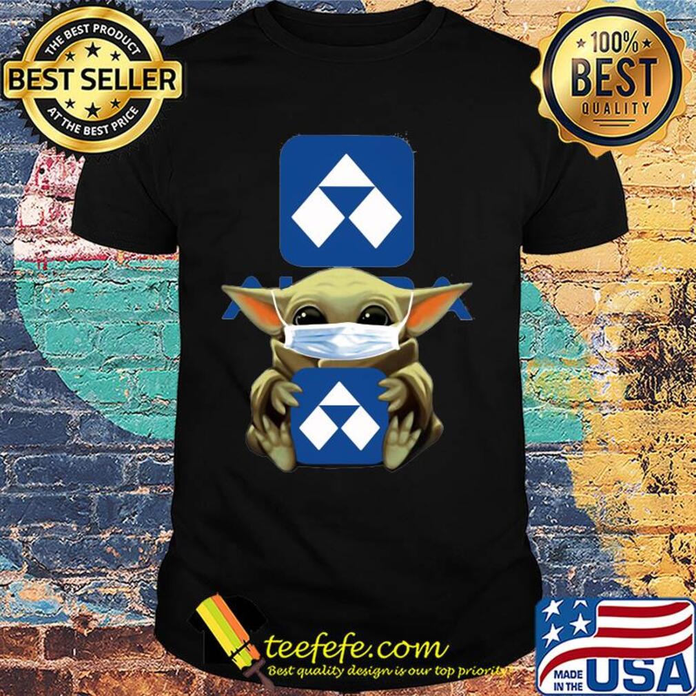 Baby Yoda mask hug Alca shirt