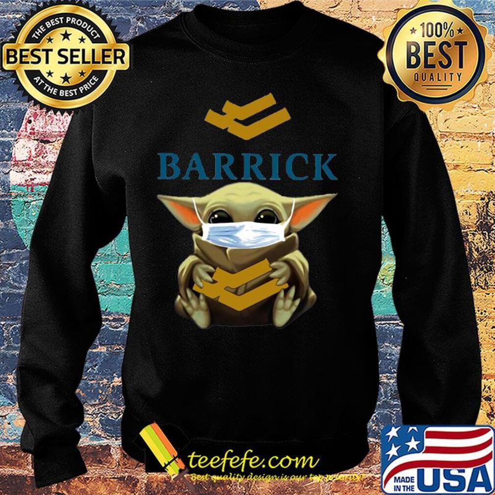 Baby Yoda mask hug Barrick s Sweater Baby Yoda mask hug Barrick s Sweater
