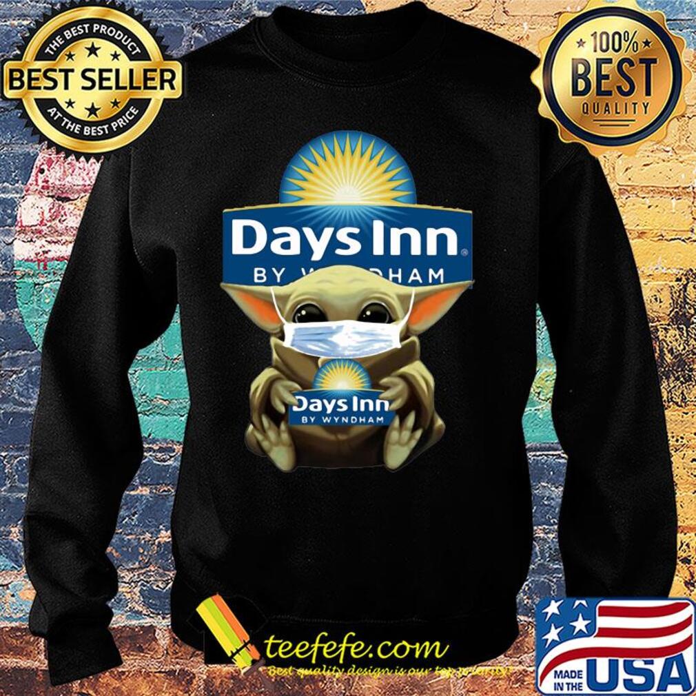 Baby Yoda mask hug Days Inn by Wyndham s Sweater Baby Yoda mask hug Days Inn by Wyndham s Sweater