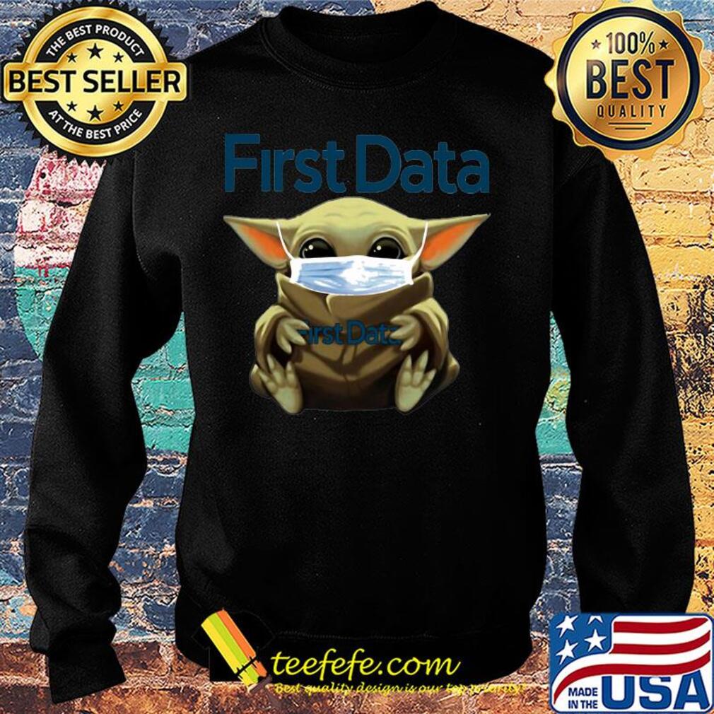 Baby Yoda mask hug First Data s Sweater Baby Yoda mask hug First Data s Sweater