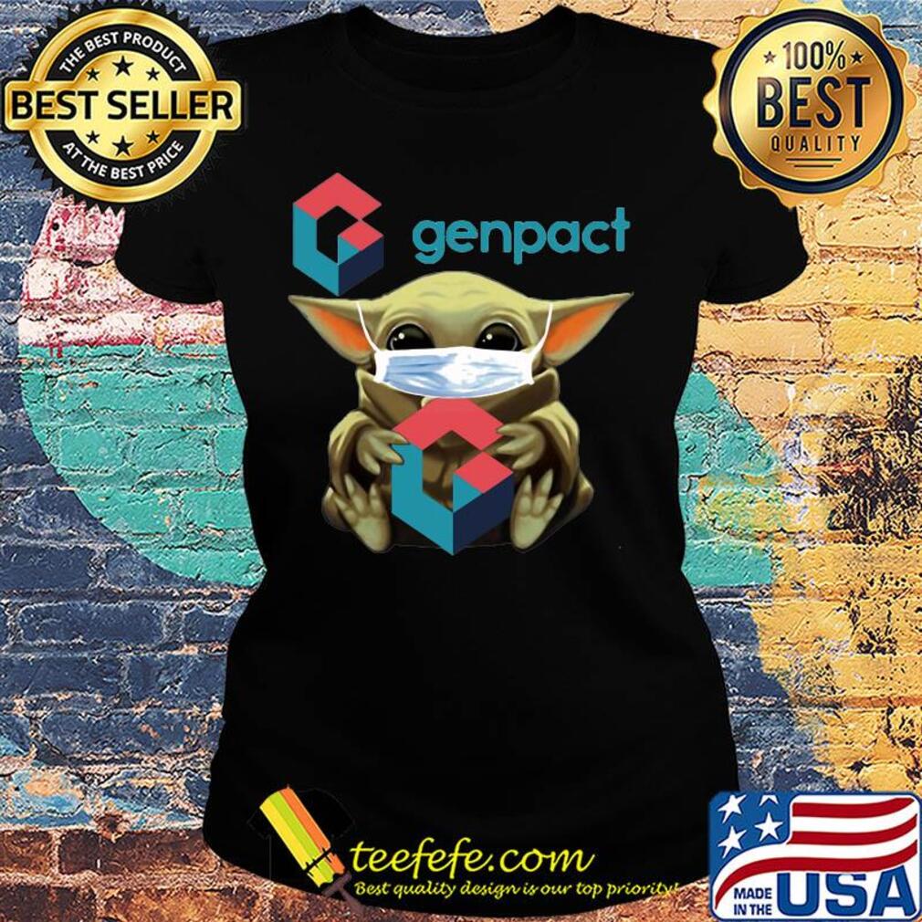 Baby Yoda mask hug Genpact s Ladies tee Baby Yoda mask hug Genpact s Ladies tee