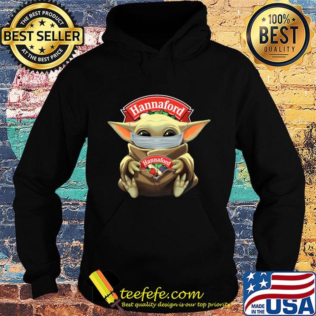 Baby Yoda mask hug Hannaford s Hoodie Baby Yoda mask hug Hannaford s Hoodie