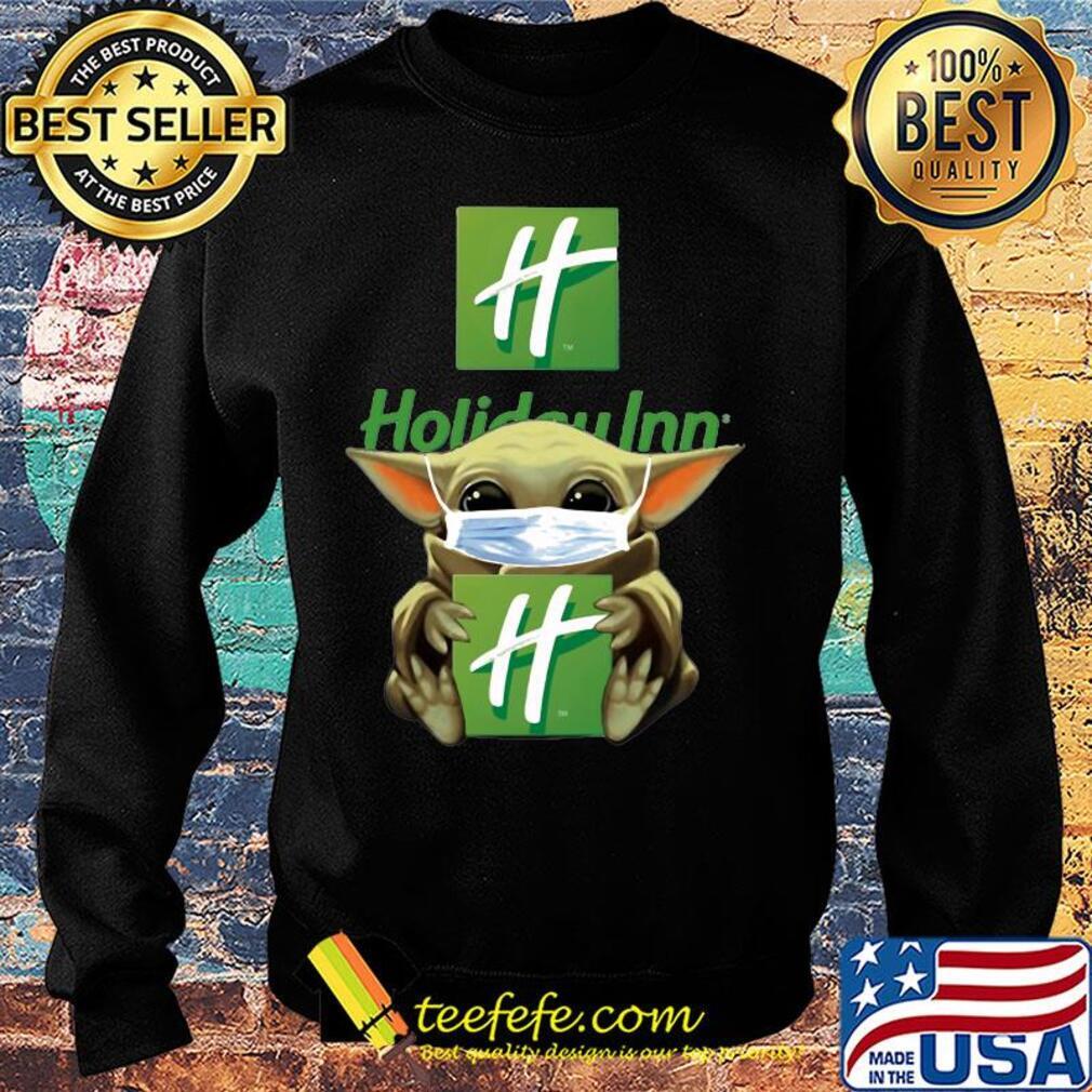 Baby Yoda mask hug Holiday Inn s Sweater Baby Yoda mask hug Holiday Inn s Sweater