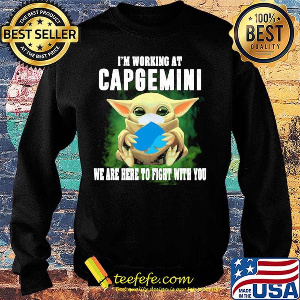 Baby Yoda mask hug I'm working at Capgemini we are here to fight with you s Sweater Baby Yoda mask hug I'm working at Capgemini we are here to fight with you s Sweater