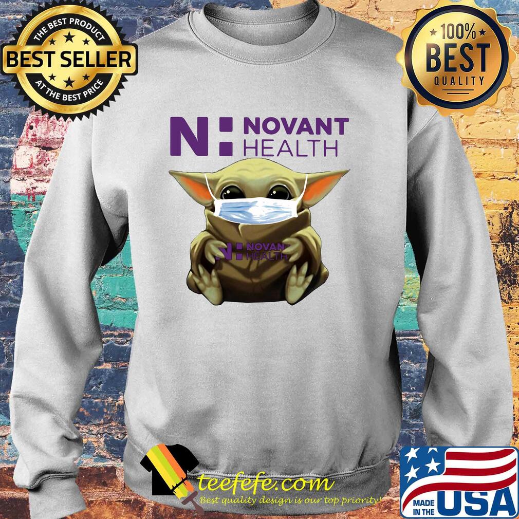 Baby Yoda mask hug Novant Health s Sweater Baby Yoda mask hug Novant Health s Sweater