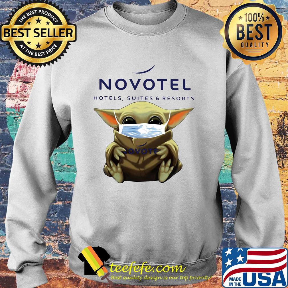 Baby Yoda mask hug Novotel Hotels Suites And resorts s Sweater Baby Yoda mask hug Novotel Hotels Suites And resorts s Sweater