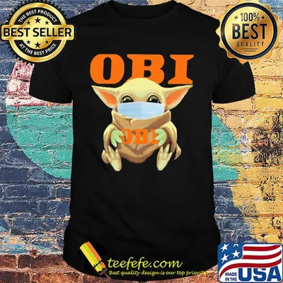 Baby Yoda mask hug OBI shirt
