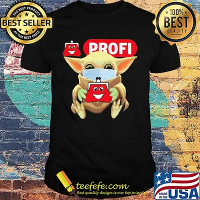 Baby Yoda mask hug Profi shirt