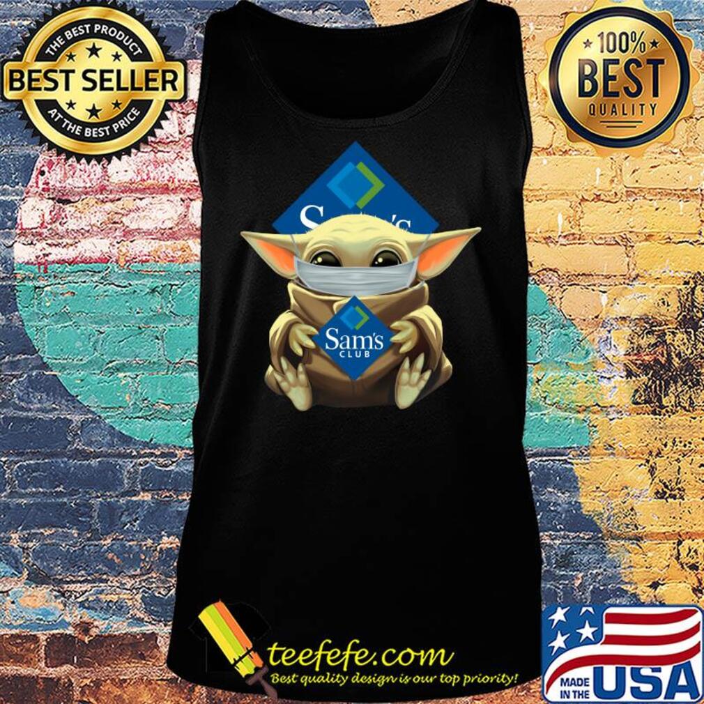 Baby Yoda mask hug Sam's club s Tank top Baby Yoda mask hug Sam's club s Tank top