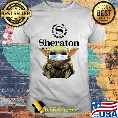 Baby Yoda mask hug Sheraton shirt