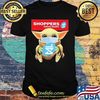 Baby Yoda mask hug Shoppers Drug Mart shirt