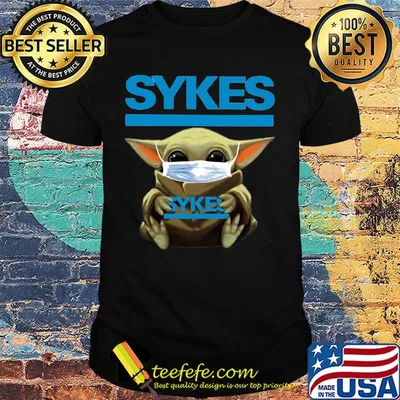 Baby Yoda mask hug Sykes shirt