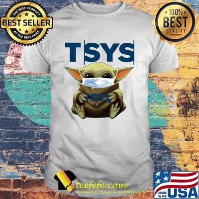 Baby Yoda mask hug TSYS shirt