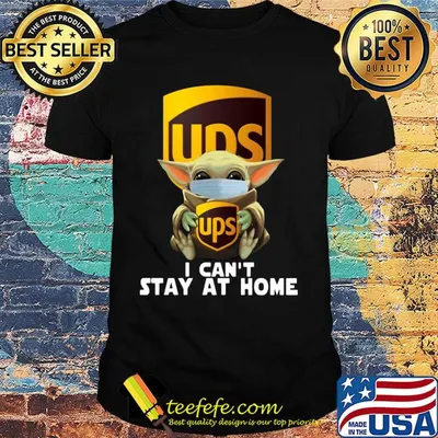 Baby Yoda mask hug Ups I can't stay at home shirt