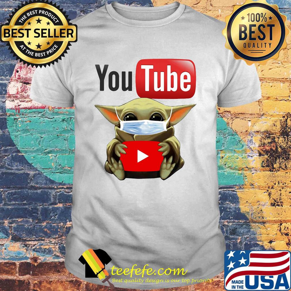 Baby yoda mask hug Youtube shirt Baby yoda mask hug Youtube shirt