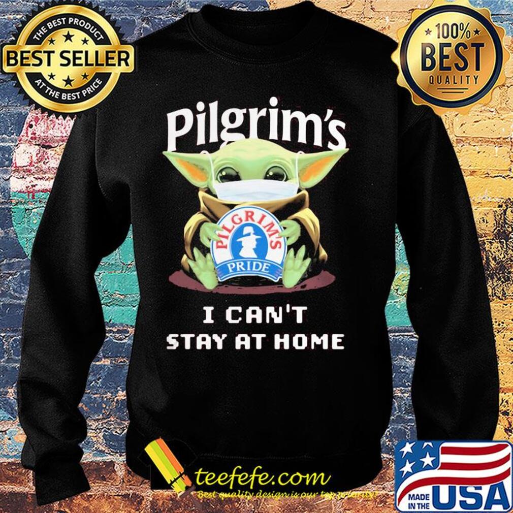 Baby Yoda mask Pilgrim's I can't stay at home s Sweater Baby Yoda mask Pilgrim's I can't stay at home s Sweater