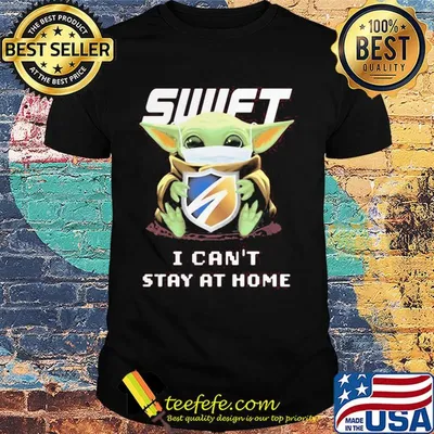 Baby Yoda mask Swift I can't stay at home shirt