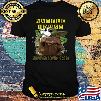 Baby Yoda mask Waffle House Survived Covid-19 2020 shirt