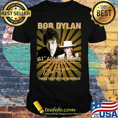 Bob Dylan 61st Anniversary 1959 2020 Thank You For The Memories Signature Light shirt