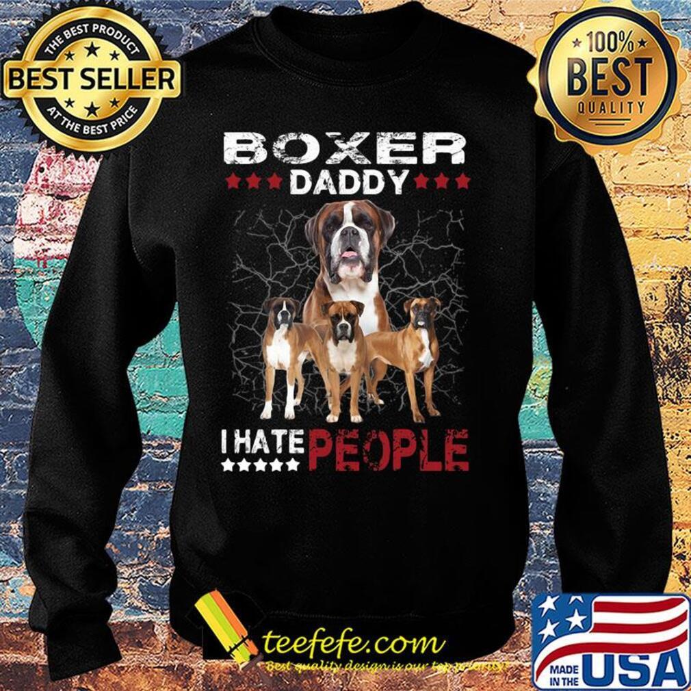 Boxer daddy i hate people stars s Sweater Boxer daddy i hate people stars s Sweater