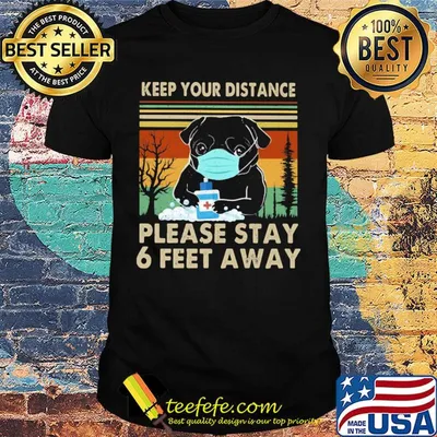 Bulldogs keep your distance please stay 6 feet away covid-19 vintage shirt