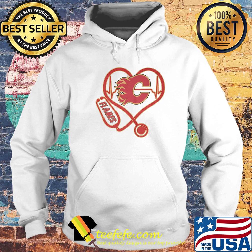 Calgary flames stethoscope heart s Hoodie Calgary flames stethoscope heart s Hoodie