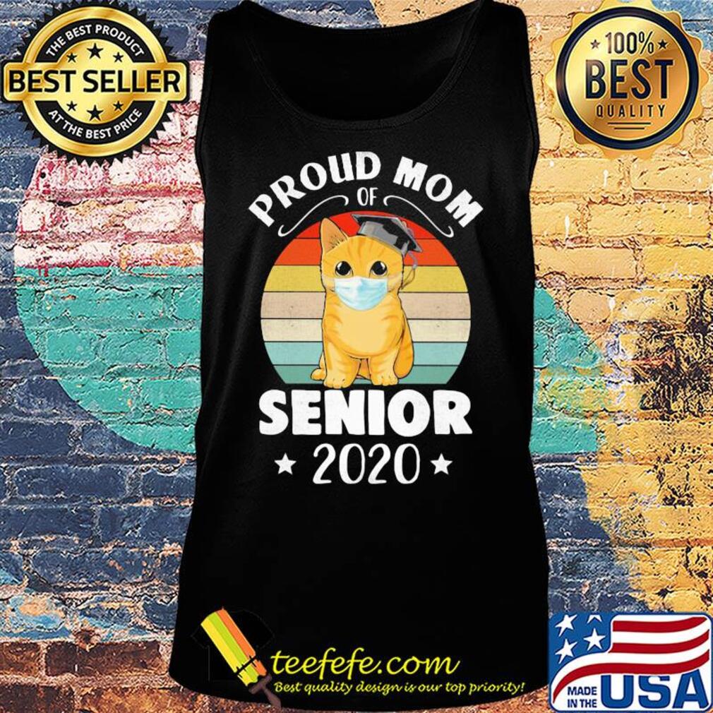 Cats graduated proud mom of senior 2020 vintage s Tank top Cats graduated proud mom of senior 2020 vintage s Tank top