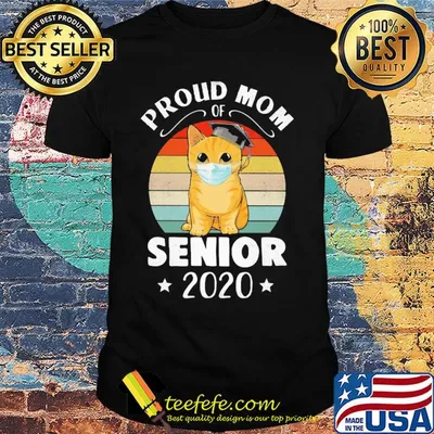 Cats graduated proud mom of senior 2020 vintage shirt