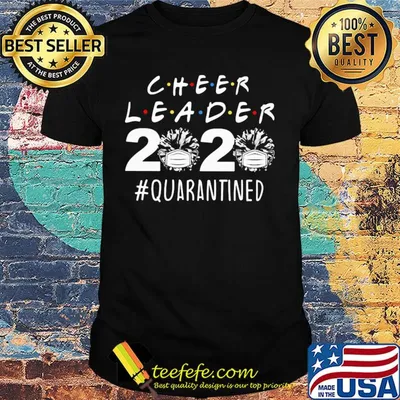 Cheer leader 2020 quarantined Covid-19 shirt