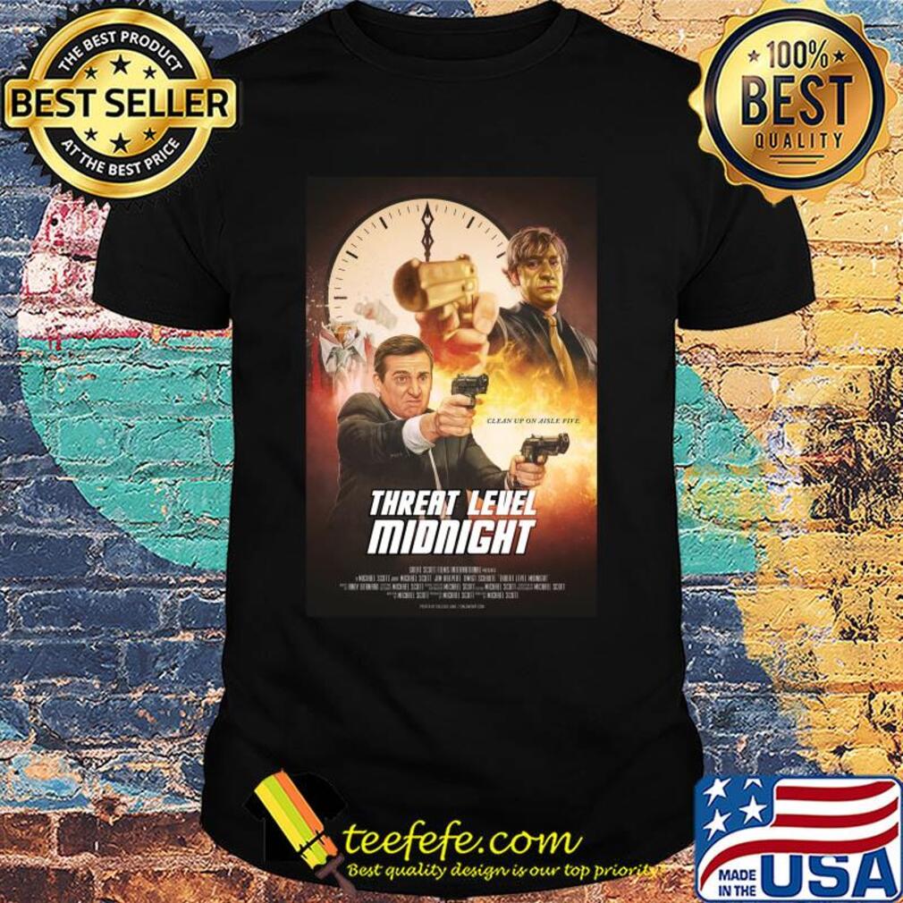 Clean up on aisle five threat level midnight shirt Clean up on aisle five threat level midnight shirt