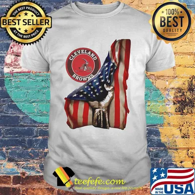 Cleveland Browns American flag shirt