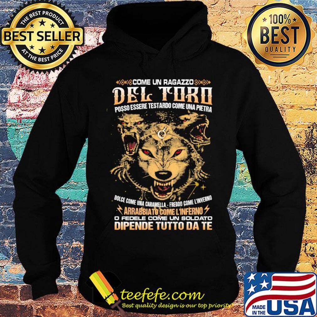 Come un ragazzo del toro posso essere testardo come una pietra Wolf s Hoodie Come un ragazzo del toro posso essere testardo come una pietra Wolf s Hoodie