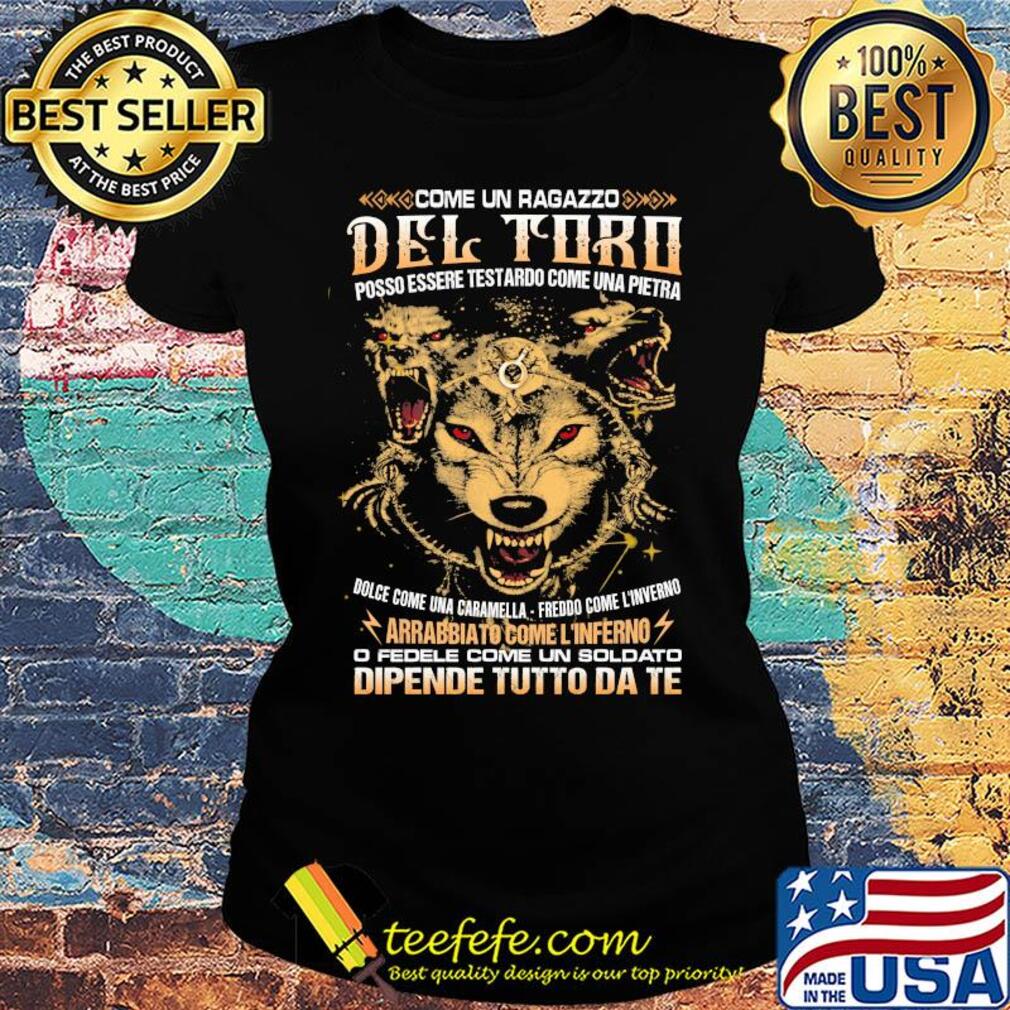 Come un ragazzo del toro posso essere testardo come una pietra Wolf s Ladies tee Come un ragazzo del toro posso essere testardo come una pietra Wolf s Ladies tee