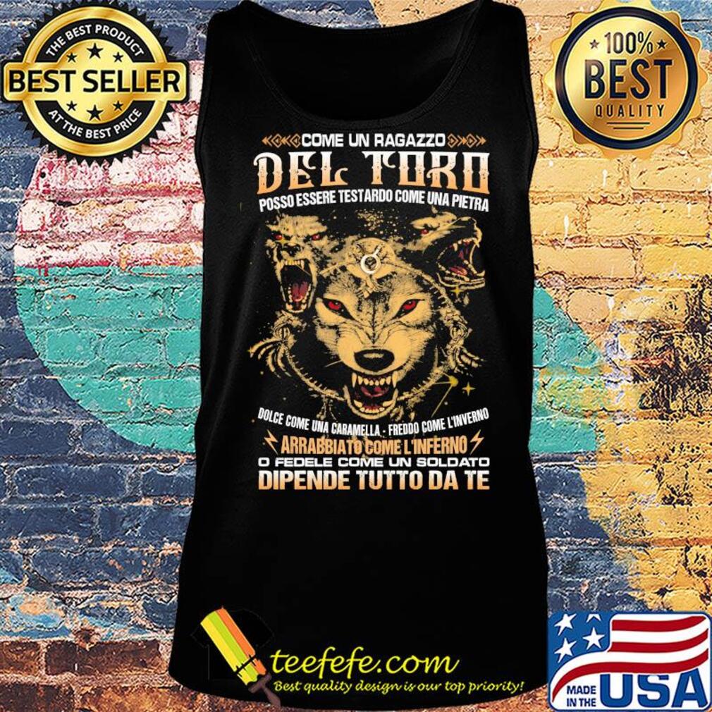 Come un ragazzo del toro posso essere testardo come una pietra Wolf s Tank top Come un ragazzo del toro posso essere testardo come una pietra Wolf s Tank top