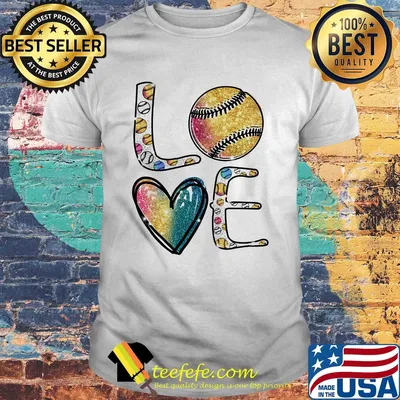 Diamond love baseball color shirt