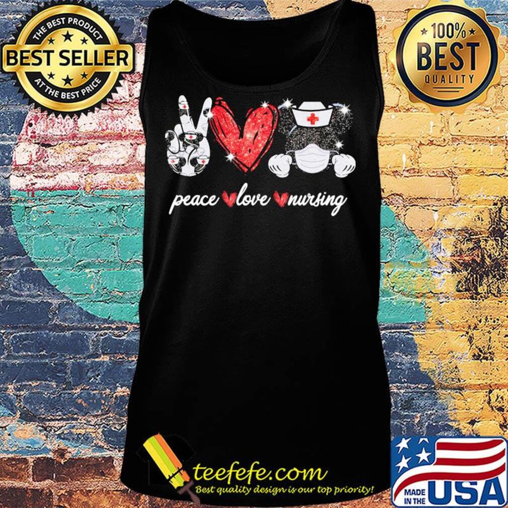 Diamond Peace love nursing Mickey mouse s Tank top Diamond Peace love nursing Mickey mouse s Tank top